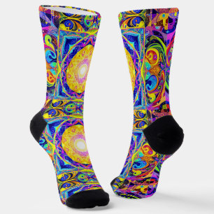 Chaussette Bright Socks Motifs Sans Couture Élaborés 0039416