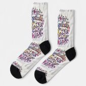 Chaussette Bright Socks Motivational Art 0043979 (Gauche)