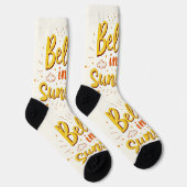 Chaussette Bright Socks RANDOPIX Believe In Sunshine 0039496 (Droite)
