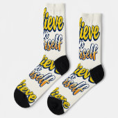 Chaussette Bright Socks RANDOPIX Believe In Yourself 0039491 (Gauche)