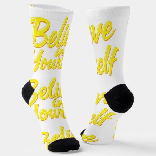 Chaussette Bright Socks RANDOPIX Believe In Yourself 0039493 (Angulaire)