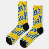 Chaussette Bright Socks RANDOPIX Believe In Yourself 0039497 (Gauche)