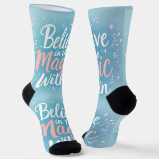 Chaussette Bright Socks RANDOPIX Believe Magic Within 0039494