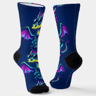 Chaussette Bright Socks RANDOPIX Cool Dragon Mechanic 0039524