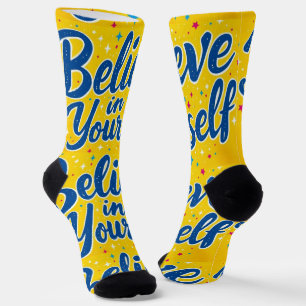 Chaussette Bright Socks RANDOPIX Croyez En Vous 0039497