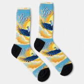 Chaussette Bright Socks RANDOPIX Eagle Rise Above 0039495 (Droite)