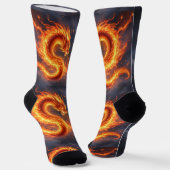 Chaussette Bright Socks RANDOPIX Fire Serpent 0039505 (Angulaire)