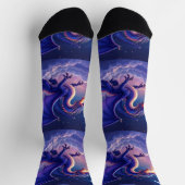 Chaussette Bright Socks RANDOPIX Moon Dragon 0039525 (Haut)