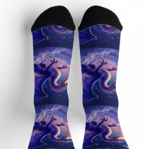 Bright Socks RANDOPIX Moon Dragon 0039525