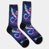 Chaussette Bright Socks RANDOPIX Night Dragon 0039502 (Droite)