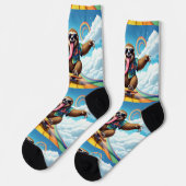 Chaussette Bright Socks RANDOPIX Skateboard Sloth 0039512 (Gauche)