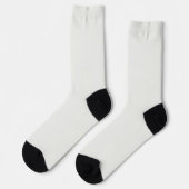 Chaussette Bright Socks RANDOPIX Solid Colors Bright White (Gauche)