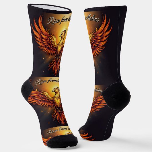 Chaussette Bright Socks Rise Above The Ashes 0044079 (Angulaire)