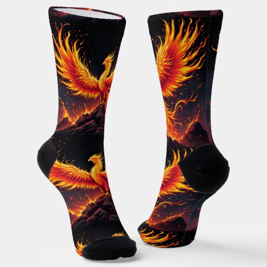 Chaussette Bright Socks Rock Fire Bird Chaussettes 0040764 (Angulaire)