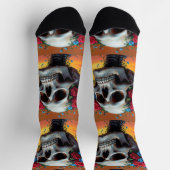 Chaussette Bright Socks Skull Pics 0037634 (Haut)