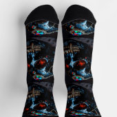 Chaussette Bright Socks Skull Pics 0037638 (Haut)