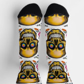 Chaussette Bright Socks Skull Pics 0037639 (Haut)