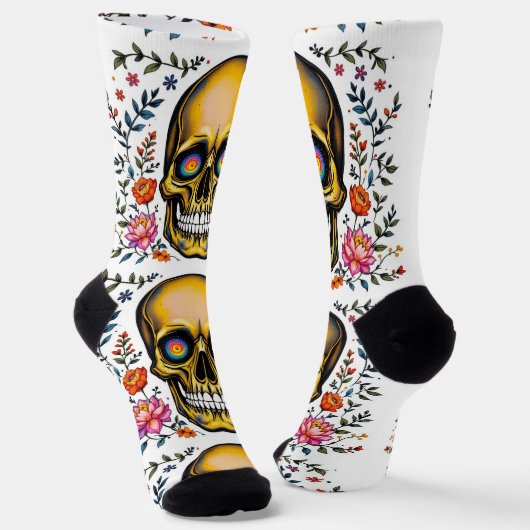 Chaussette Bright Socks Skull Pics 0037639 (Angulaire)