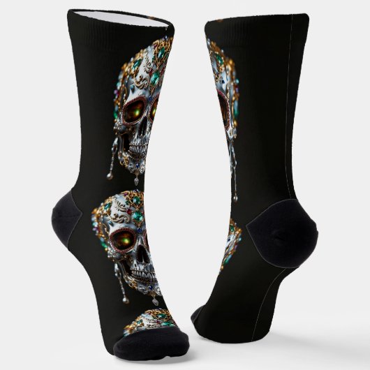 Chaussette Bright Socks Skull Pics 0037645 (Angulaire)