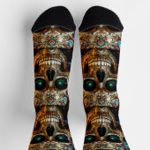 Chaussette Bright Socks Skull Pics 0037647 (Haut)