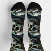 Chaussette Bright Socks Skull Pics 0037653 (Haut)