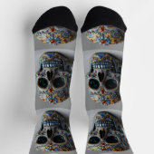 Chaussette Bright Socks Skull Pics 0037655 (Haut)