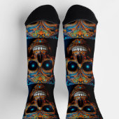 Chaussette Bright Socks Skull Pics 0037658 (Haut)