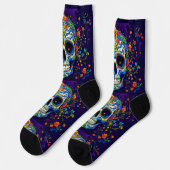 Chaussette Bright Socks Skull Pics 0037715 (Gauche)
