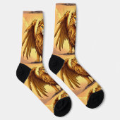 Chaussette Bright Socks UNISEX Crowned Dragon Lion 0040754 (Droite)