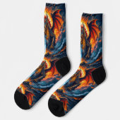Chaussette Bright Socks UNISEX Dragon With Sword 0040758 (Gauche)