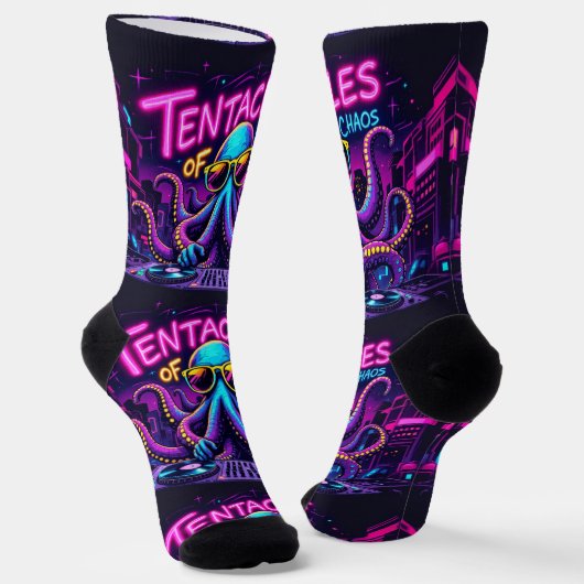 Chaussette Bright Socks UNISEX Tentacles Of Chaos 0040762 (Angulaire)