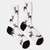 Chaussette Brindle Boston Terrier Cartoon Motif (Droite)