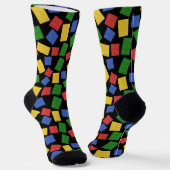Chaussette Briques de jouets Imprimer Rouge, Jaune, Vert, Ble (Angulaire)