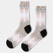 Chaussette Broderie de croix florale (Gauche)