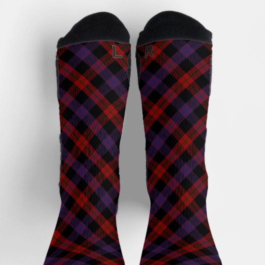 Chaussette Brown Grady Tartan Plaid Pattern (Haut)