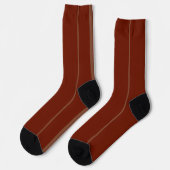 Chaussette Brown Stripe Art Pattern Socks (Gauche)