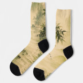 Chaussette Brume de bambou sage (Gauche)