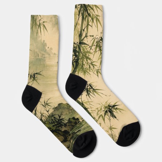 Chaussette Brume de bambou sage (Droite)