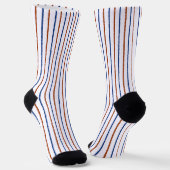 Chaussette Brun et rayures bleu marine (Angulaire)