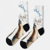 Chaussette Bubbly champagne Joyeux anniversaire (Gauche)