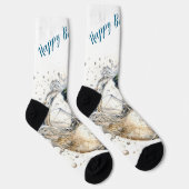 Chaussette Bubbly champagne Joyeux anniversaire (Droite)