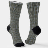 Chaussette Buccleuch Blue Black Chek Original Tartan écossais (Angulaire)
