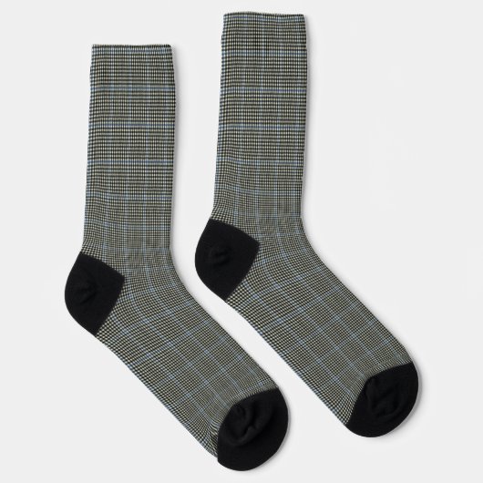 Chaussette Buccleuch Blue Black Chek Original Tartan écossais (Droite)