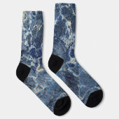Chaussette Bue Gris Marbre Noir & Veines Beige (Droite)