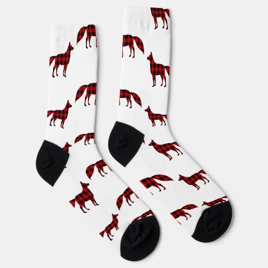 Chaussette Buffalo Plaid Red Fox (Droite)