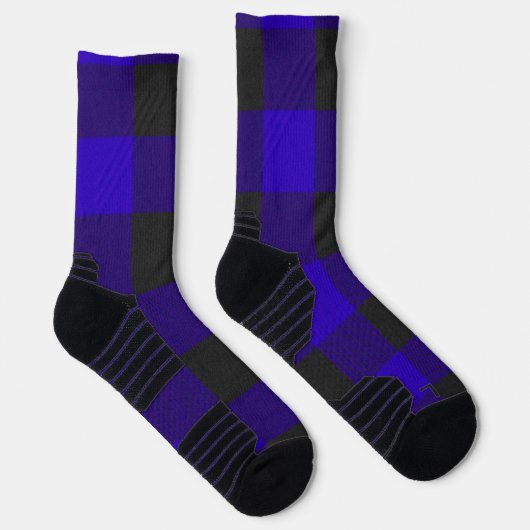 Chaussette Buffalo Plaid Royal Blue Check (Droite)