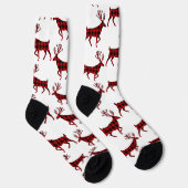 Chaussette Buffalo Plaid Stag Reindeer (Droite)