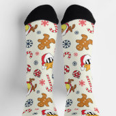Chaussette BUGS BUNNY™, DAFFY DUCK™ & Lola Christmas Pattern (Haut)