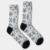 Chaussette Bugs, noir et bleu (Droite)