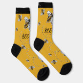 Chaussette Bumblebee Bee Happy Honeybees Jaune & Noir (Droite)